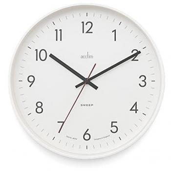 Non-Ticking Aster 30cm Sleek Design Clock