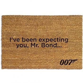 „I’ve Been Expecting You“ – James Bond‑Fußmatte aus Kokosfaser, 40 × 60 cm, 2 Stück