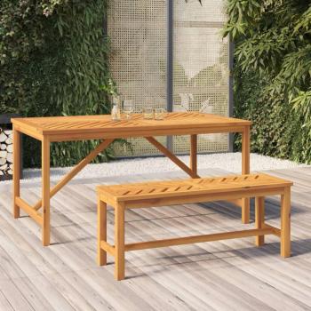 Banc de jardin 110 cm en bois naturel d'acacia