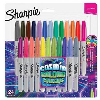 Sharpie Cosmic Bunt Permanent Marker Set, 24 Stücke