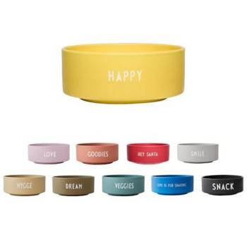 Design Letters Schale Happy Gelb