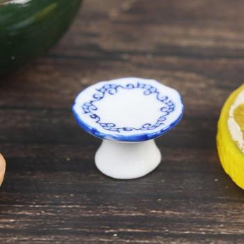 Miniature Porcelain Fruit Plate for Dollhouse