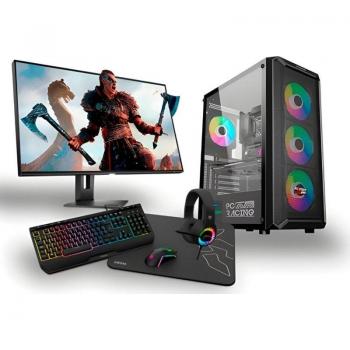 PC Racing Elite Intel Core i7‑12700F – 32 GB DDR4, 1 TB M.2, RX 7600 XT + 24” Full HD + Combo Gaming