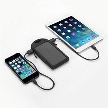 Chargeur Solaire Universel avec Lampe LED