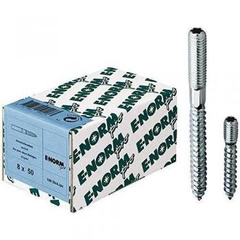 Vite Doppio M6x60 HP ISR 15 Galvanizzata con E-NormPro, 100 esemplari
