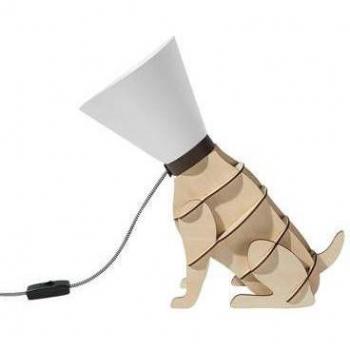 Lampe de Table Élégante Isna en Bois et Blanc