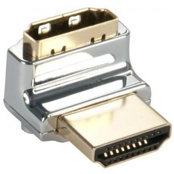 LINDY CROMO HDMI Male to HDMI Female 90 Degree Right Angle Adapter
