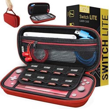 Red Orzly Switch Lite Game & Accessory Holder