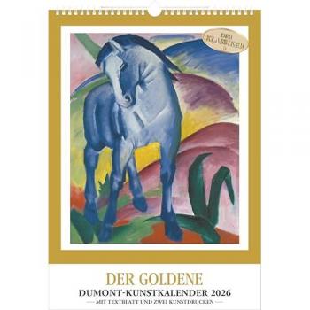 A3 Kunstkalender 2026 – Goldene DUMONT Version, Wandformate 29,7 × 42 cm