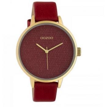 OOZOO Chili Rood 42 mm Horloge