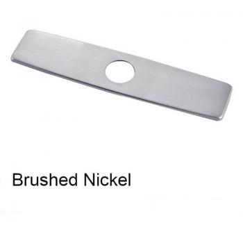 Placa de Cubierta para Grifos de Cocina de 10 Pulgadas en Níquel Cepillado