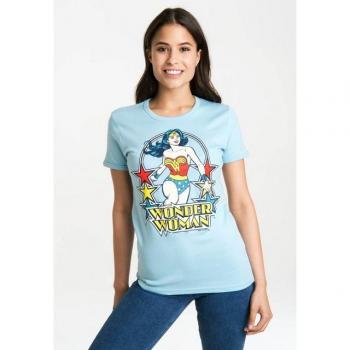 Damen T-Shirt Wonder Woman im Casual-Stil, Rundhals, Gr. XS