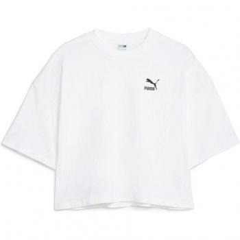 Puma Classic Tee Donna Oversized Manica Corta Nero & Bianco XL