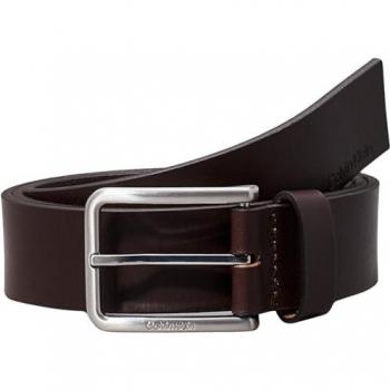 Cintura Calvin Klein 90 cm in Grano Oliato Marrone Scuro