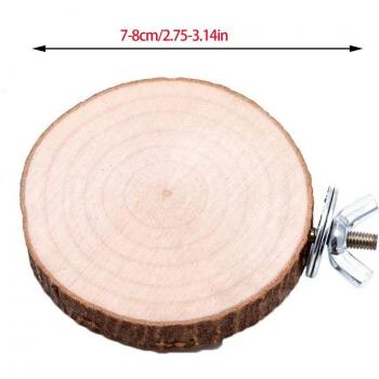 Tablero de madera para loros