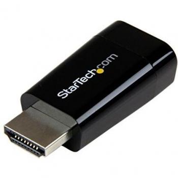 Compact HDMI to VGA Converter Box by StarTech.com: Power Free, HDMI Laptop to VGA Monitor/Projector Adapter, 1920x1200 Support
