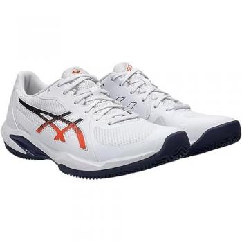 Tierra Batida Runner ASICS Solution Swift FF‑2 (Blanco/Naranja)