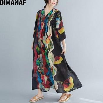 DimaNaf Vestido Larga Talla Grande Estilo Chino
