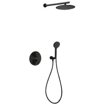 Rond Douche Encastré Ruby Noir
