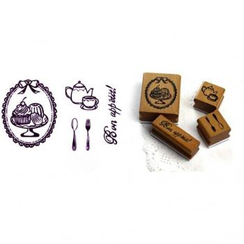 Wooden Rubber Stamps for DIY Crafting