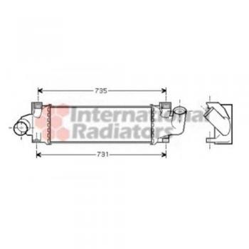 Van Wezel 18004366 Radiador de Intercooler