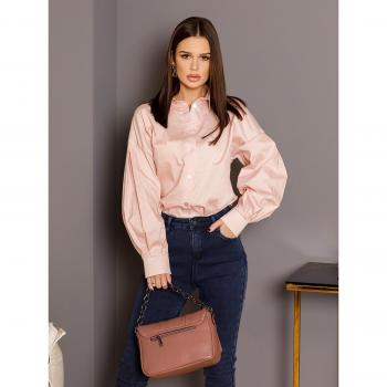 ISSA Plus Gathered Sleeve Cotton Shirt M