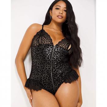 Tasha Black Lace Teddy