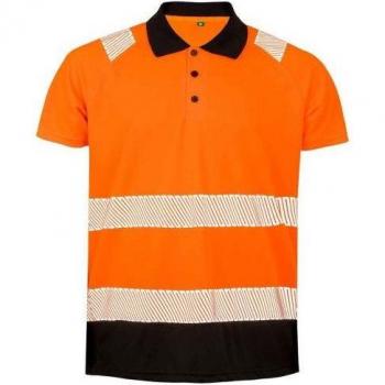 BrightWave Fluoro Recycled Polo for Men (S-M)