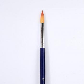 5Pcs Blue Goose Yellow Nylon Hair Drawing Brush Set