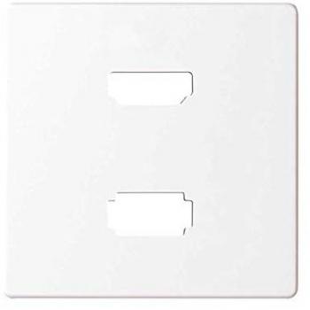 Tapa Simon 82 Blanco para Conector HDMI V1.4 + USB 2.0 Tipo A