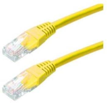 XTENDLAN Žlutý Cat5e UTP Kabel 25 cm – Set 10 kusů