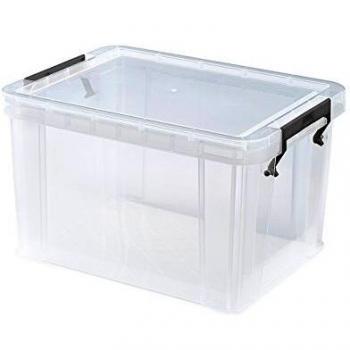 Whitefurze Clear Plastic Storage Box 5L