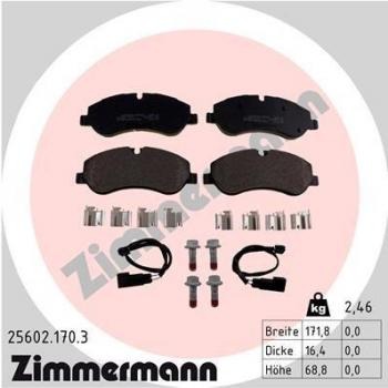 Disc Brake Pad Set by Zimmermann 25602.170.3