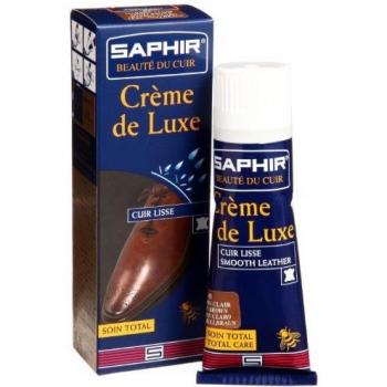 Crema di Lusso Saphir 75ml Tubo Marrone Chiaro Applicazione Facile
