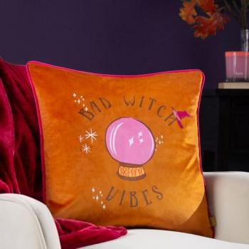 Bad Witch Vibes Velvet Piped Cushion