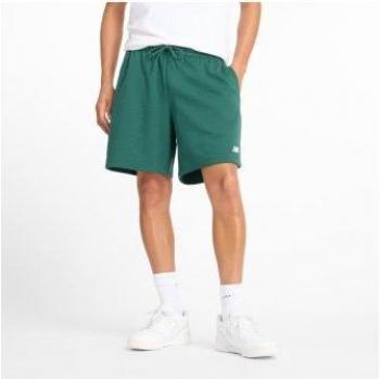 Pantaloni Corti New Balance Sportivi 7 French Terry Verde S
