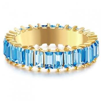 Yokoamii Ring Y88, gelbgold, mit blauem Kristall