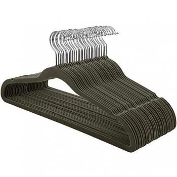 SONGMICS Mäntel und Hemden Kleiderbügel, 30er Set, grau