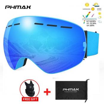 PHMAX Double Layer Ski Goggles for Men and Women