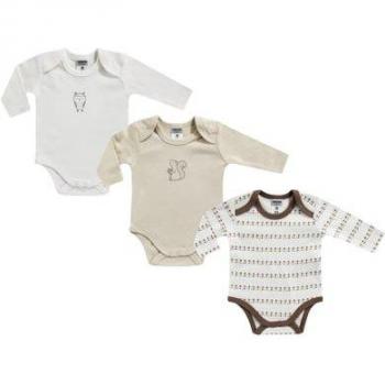 Set de Trois Jacky Body à Manches Complètes