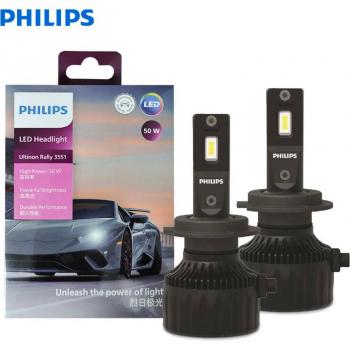 Philips LED Phare 3551 H7 50W 4500LM 6500K Automobiles