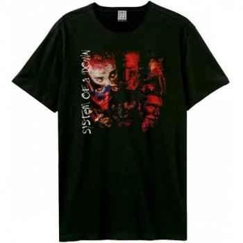 Amplified Painted Faces T-Shirt for Adults (Unisex) – L Black