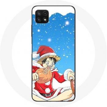 Anime One Piece Ruffy Hülle für Samsung Galaxy A22 5G Weihnachten 2023