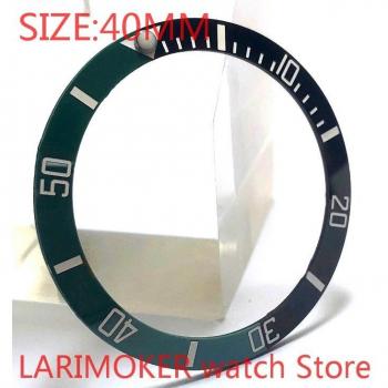 BLIGER 40mm Dark Blue Glass Bezel for 43mm Men's Watch