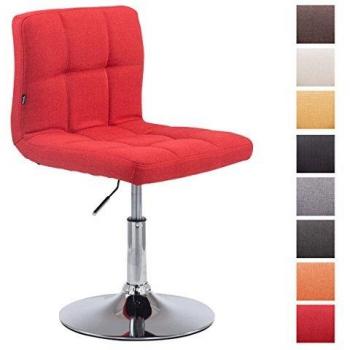 CLP Lounger Palma V2 – Polsterstühle in Rot mit Chrom‑Metallgestell und I‑Höhenverstellung