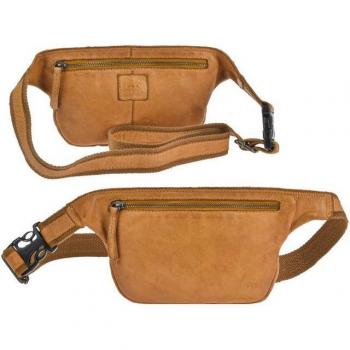 Leren draagtas Emmi Oker in geel – Bear Design