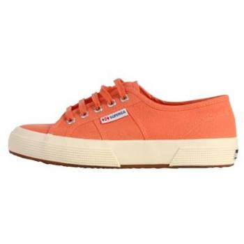 Superga 2750 Cotu Classic Femme – Orange-Blanc Cassé, Plat