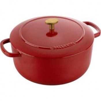 Bräter BALLARINI Bellamonte Cocotte Töpfe Gr. 4 l + Ø 24 cm + Höhe 13 cm, rot Induktion