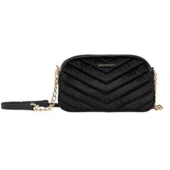 Carlo Colucci Women's Velvet Crossbody Bag in Black