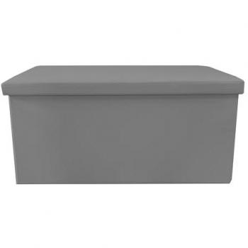 Puff Ottomano Rettangolo 76x38 cm in Similpelle